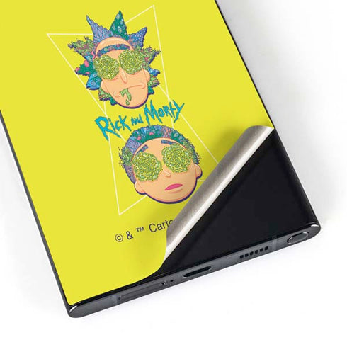 Adult Swim Rick and Morty Rick and Morty Portal Eyes Galaxy S25 Ultra Skin